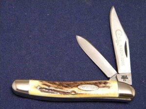 Case XX Stainless USA 4 Dot (1976) Stag 52087 SSP Razor Edge 2 Blade Stockman Knife