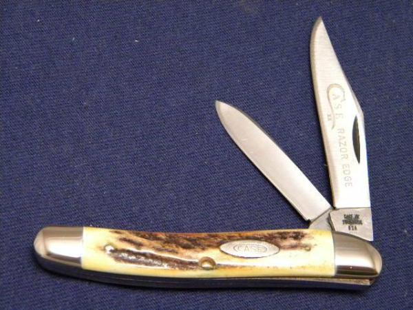 Case XX Stainless USA 4 Dot (1976) Stag 52087 SSP Razor Edge 2 Blade Stockman Knife Case XX Stainless USA 4 Dot (1976) Stag 52087 SSP Razor Edge 2 Blade Stockman Knife