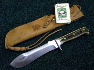 Puma Germany Stag 6377 White Hunter Sheath Knife c.1966
