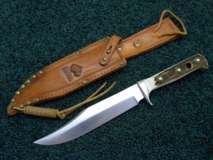 Puma Germany Stag 6396 Original Puma Bowie Sheath Knife c.1966