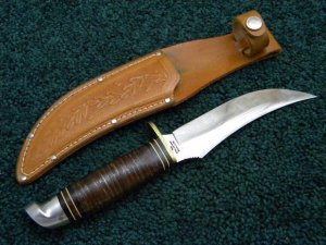 Western Boulder, Colo. USA L39 Leather Fixed Blade Sheath Knife