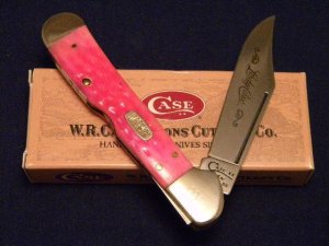 Case XX USA 1998 Pink Bubba Gum Jigged Bone 61549L SS Lady Case Copperlock Knife - SFO - NIB