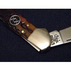 Case XX USA 2001 Dark Amber Bone w/Barb Wire 61549L SS Copperlock Knife - SFO - NIB Case XX USA 2001 Dark Amber Bone w/Barb Wire 61549L SS Copperlock Knife - SFO - NIB