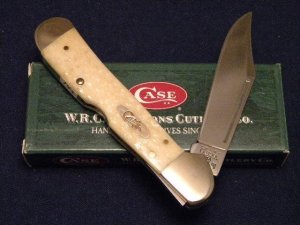 Case XX USA 2002 Natural Bone 61549L SS Copperlock Knife - SFO - NIB