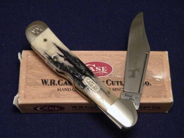 Case XX USA 1997 Midnight Stag 51549L SS First Production Run Copperlock Knife - SFO - NIB Case XX USA 1997 Midnight Stag 51549L SS First Production Run Copperlock Knife - SFO - NIB