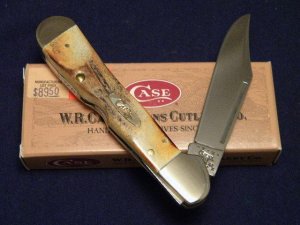 Case XX USA 2000 Genuine Stag 51549L SS Copperlock Knife - NIB