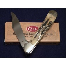 Case XX USA 1999 Genuine Vintage Stag 51549L SS Copperlock Knife 12-31-99 Shield - SFO - NIB Case XX USA 1999 Genuine Vintage Stag 51549L SS Copperlock Knife 12-31-99 Shield - SFO - NIB