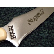 Schrade USA SC502 Scrimshaw Sharpfinger Sheath Knife - NIB
