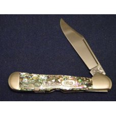 Case XX USA 1998 81549 L SS Genuine Abalone Pearl Copperlock Knife - SFO - NIB Case XX USA 1998 81549 L SS Genuine Abalone Pearl Copperlock Knife - SFO - NIB