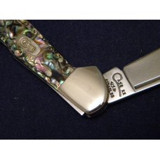 Case XX USA 1998 81549 L SS Genuine Abalone Pearl Copperlock Knife - SFO - NIB Case XX USA 1998 81549 L SS Genuine Abalone Pearl Copperlock Knife - SFO - NIB