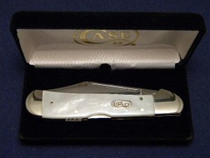 Case XX USA 2000 81549 L SS Genuine Mother of Pearl Copperlock Knife - SFO - NIB