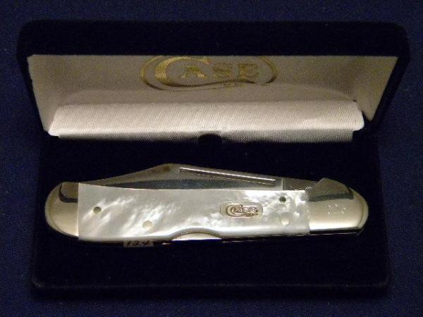 Case XX USA 2000 81549 L SS Genuine Mother of Pearl Copperlock Knife - SFO - NIB Case XX USA 2000 81549 L SS Genuine Mother of Pearl Copperlock Knife - SFO - NIB