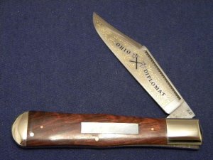 Battle Axe Brand Hickey & Shouse Germany Wood Coke Bottle Knife 