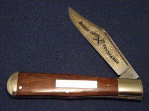 Battle Axe Brand Hickey & Shouse Germany Wood Coke Bottle Knife 