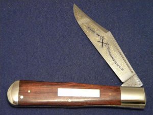 Battle Axe Brand Hickey & Shouse Germany Wood Coke Bottle Knife 