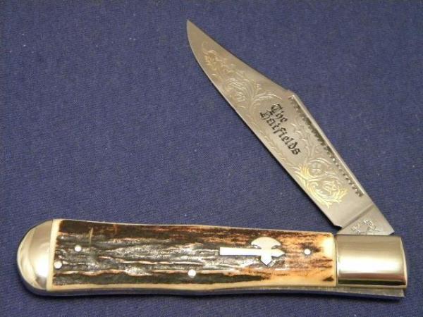 Battle Axe Brand Shouse & Hardin Germany Stag Coke Bottle Knife Battle Axe Brand Shouse & Hardin Germany Stag Coke Bottle Knife
