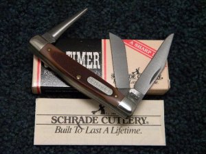 Schrade USA 36OT Delrin Saddleman Stockman Knife with Punch - NIB