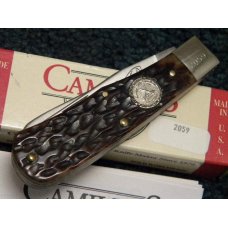 Camillus New York USA Bone Remington Salutes The NKCA 1972-1997 Mini Trapper Knife - NIB Camillus New York USA Bone Remington Salutes The NKCA 1972-1997 Mini Trapper Knife - NIB