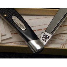 Buck 305 USA Lancer Black Delrin 2 Blade Stockman Knife c.Pre 1986 - NIB Buck 305 USA Lancer Black Delrin 2 Blade Stockman Knife c.Pre 1986 - NIB