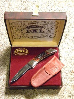 Schrade Wostenholm IXL Sheffield England Bone Lockback Knife - NIB