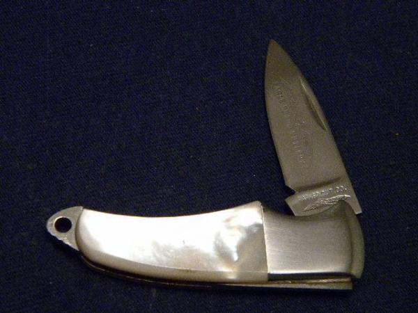 Parker Cut Co Japan Pearl Eagle Brand Little Lockback Knife Parker Cut Co Japan Pearl Eagle Brand Little Lockback Knife