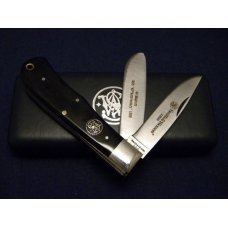 Smith & Wesson USA (Camillus) Slick Black Jumbo Trapper Knife c.1995 Smith & Wesson USA (Camillus) Slick Black Jumbo Trapper Knife c.1995