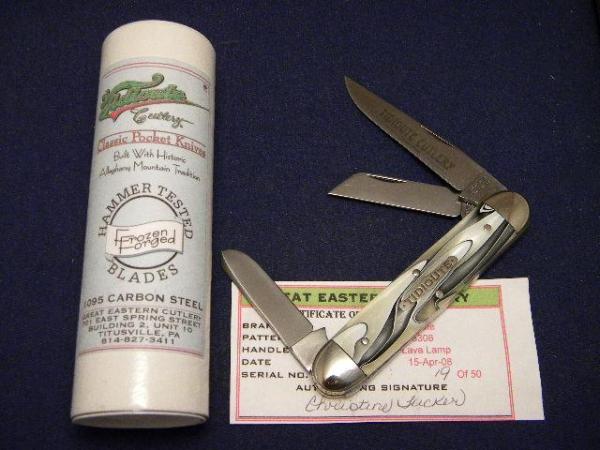 Great Eastern Cutlery Tidioute 2008 Lava Lamp 538308 Cuban Stockman Knife 1 of 50 Great Eastern Cutlery Tidioute 2008 Lava Lamp 538308 Cuban Stockman Knife 1 of 50