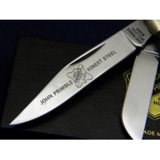 John Primble India Steel Works 1988 Bone 5330 Stockman Knife - NIB John Primble India Steel Works 1988 Bone 5330 Stockman Knife - NIB