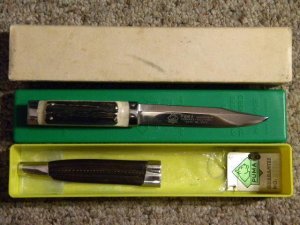 Puma Handarbeit Germany Rostrfei Best No. 3573 Stag Boot Knife c.1979 - NIB
