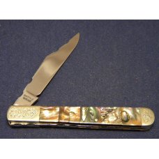 Coutel Sheffield England By Graham Clayton Sectioned Abalone Fancy Folding Knife c.1970's Coutel Sheffield England By Graham Clayton Sectioned Abalone Fancy Folding Knife c.1970's