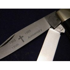 Buck Creek Solingen Germany Black KKK Trapper Knife c.1995 Buck Creek Solingen Germany Black KKK Trapper Knife c.1995