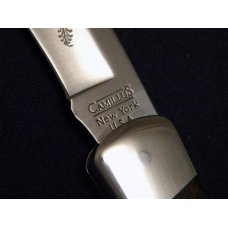 Camillus New York USA Wood Lockback Knife 125th Anniverary The Marlins Firearms Co. 1870-1995 Camillus New York USA Wood Lockback Knife 125th Anniverary The Marlins Firearms Co. 1870-1995