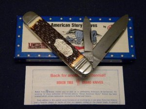 Boker USA Great American Story No. 1773 Prairie Schooner Delrin Large Equal End Jack Knife 