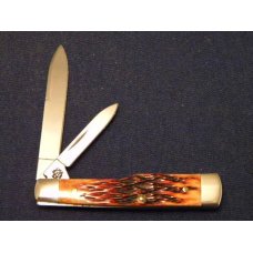 Case Bros. Cutlery Co. USA Chestnut Bone 6215 SS Small Gunstock Knife - NIB