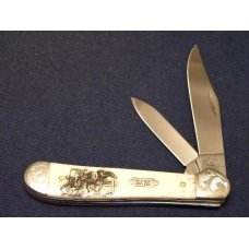 Case XX USA 2005 Etched Bone 6249 SS Copperhead Knife w/Scrolled Bolsters - NIB Case XX USA 2005 Etched Bone 6249 SS Copperhead Knife w/Scrolled Bolsters - NIB