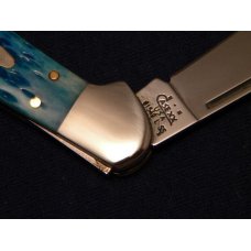 Case XX USA 2004 Pocket Worn Caribbean Blue Bone 61549L SS Copperlock Knife - NIB Case XX USA 2004 Pocket Worn Caribbean Blue Bone 61549L SS Copperlock Knife - NIB
