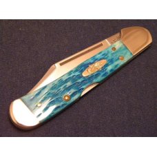 Case XX USA 2004 Pocket Worn Caribbean Blue Bone 61549L SS Copperlock Knife - NIB Case XX USA 2004 Pocket Worn Caribbean Blue Bone 61549L SS Copperlock Knife - NIB