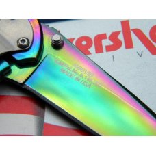 Kershaw 1660VIB USA Ken Onion Leek Rainbow Speed-Safe Assisted Opener Knife c.April-2003 Kershaw 1660VIB USA Ken Onion Leek Rainbow Speed-Safe Assisted Opener Knife c.April-2003