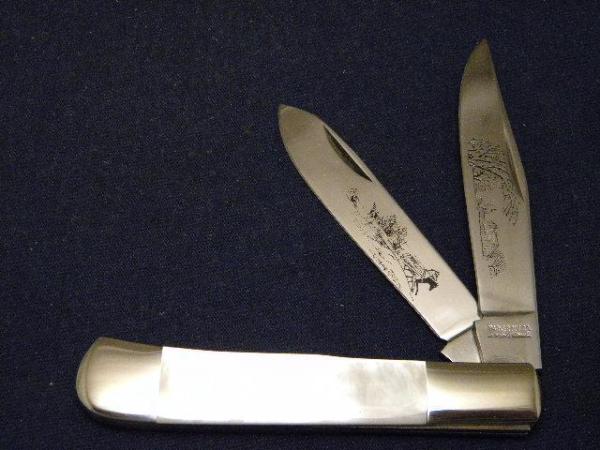 Parker Cut Co. Japan Pearl Trapper Knife Parker Cut Co. Japan Pearl Trapper Knife
