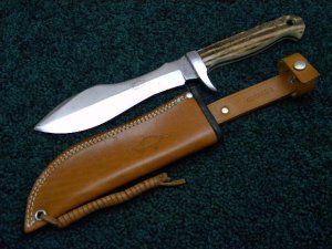 Carl Schlieper Solingen Germany Eye Brand Jim Bowie Stag Sheath Knife