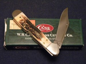 Case XX USA 2006 Burnt Stag 51749L SS Mini Copperlock Knife - NIB