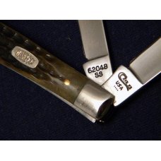 Case XX USA 1996 Green Bone 62048 SS Slimline Trapper/Utility Knife - NIB Case XX USA 1996 Green Bone 62048 SS Slimline Trapper/Utility Knife - NIB
