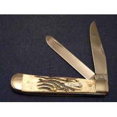 Case XX USA 2002 Bone V6254 SS Trapper Knife - NIB Case XX USA 2002 Bone V6254 SS Trapper Knife - NIB