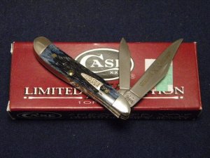 Case XX USA 2002 Mediterranean Blue Bone 6220 SS Limited Edition Peanut Knife - NIB