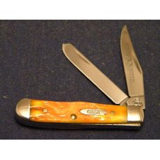 Case XX USA 2005 Orange Peel Bone 62154 SS Limited Edition Tiny Trapper Knife - NIB Case XX USA 2005 Orange Peel Bone 62154 SS Limited Edition Tiny Trapper Knife - NIB