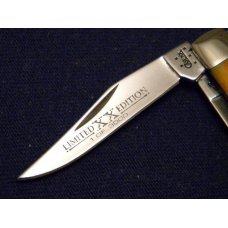 Case XX USA 2005 Orange Peel Bone 62154 SS Limited Edition Tiny Trapper Knife - NIB Case XX USA 2005 Orange Peel Bone 62154 SS Limited Edition Tiny Trapper Knife - NIB