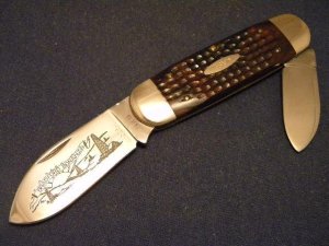 Case XX USA 1979 Wood 6250 Bradford Bonanza Elephant Toe Knife