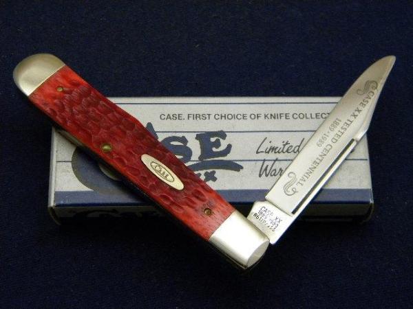 Case XX 1889-1989 Centennial Red Bone R6111 1/2 SS English Jack Knife - NIB Case XX 1889-1989 Centennial Red Bone R6111 1/2 SS English Jack Knife - NIB