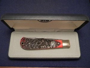Smith & Wesson USA (Camillus) Bone Jumbo Trapper Knife c.1995
