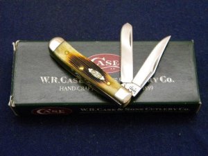 Case XX USA 2005 Bone 62154 SS Tiny Trapper Knife - NIB